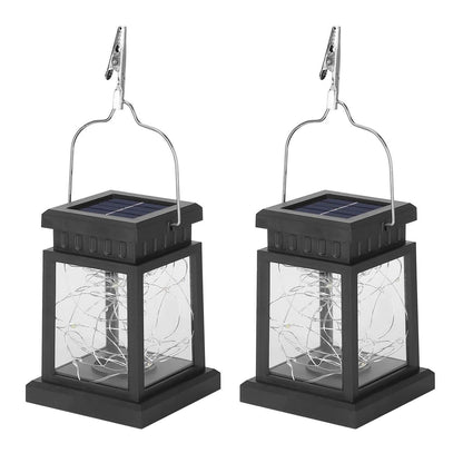 2-Pack: Solar Powered Hanging Lights 30 LED Beads DailySale