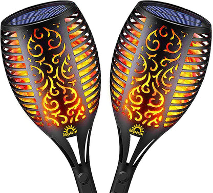 2-Pack: Solar Torch Lights Outdoor DailySale