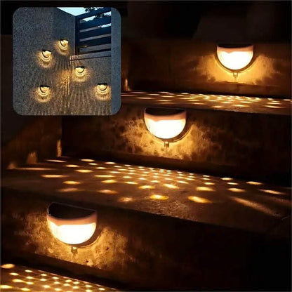 2-Pack: Solar Wall Mount Outdoor Fence Lamp DailySale