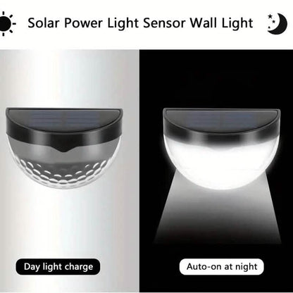 2-Pack: Solar Wall Mount Outdoor Fence Lamp DailySale