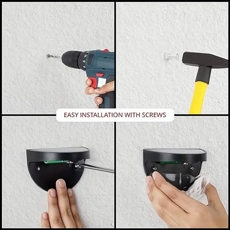 2-Pack: Solar Wall Mount Outdoor Fence Lamp DailySale