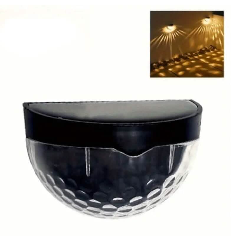 2-Pack: Solar Wall Mount Outdoor Fence Lamp DailySale