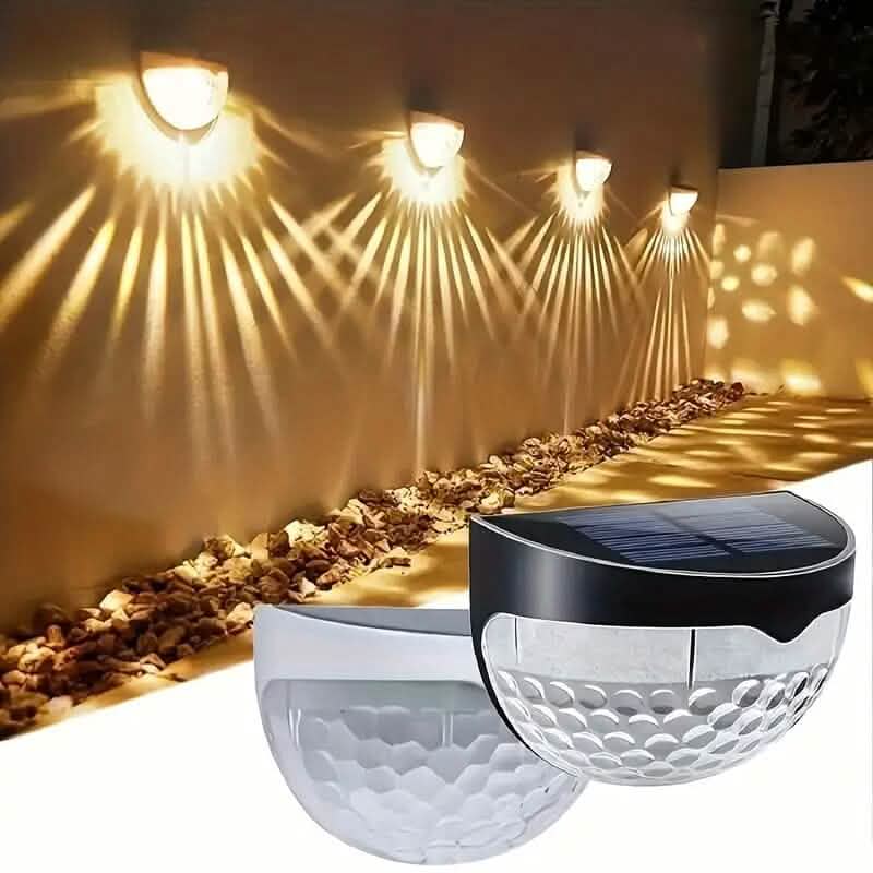 2-Pack: Solar Wall Mount Outdoor Fence Lamp DailySale