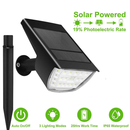 2-Pack: Solarek 32 LEDs Solar Landscape Spotlights DailySale