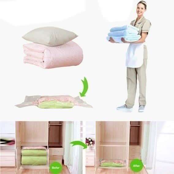 2-Pack: Space Saver Saving Storage Seal Vacuum Vac Bags DailySale