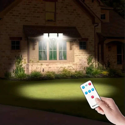 2-Pack: Split Solar Wall Light For Outdoor With Motion Sensor 3 Heads DailySale