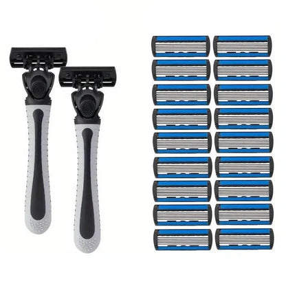2-Pack: Stainless Steel Shaver with 18 Replacement Razor Blades DailySale