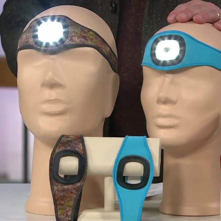 2-Pack: Stanley Rechargeable Ultra Bright Headband LED Lights with Armbands DailySale