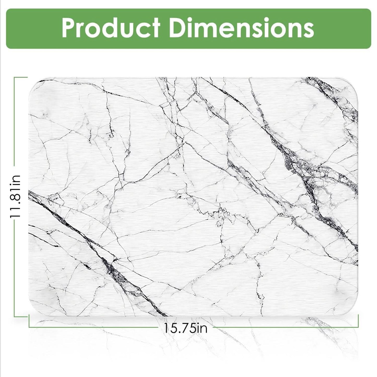 2-Pack: Stone Dish Drying Mat Silicone Diatomaceous Earth Mat DailySale