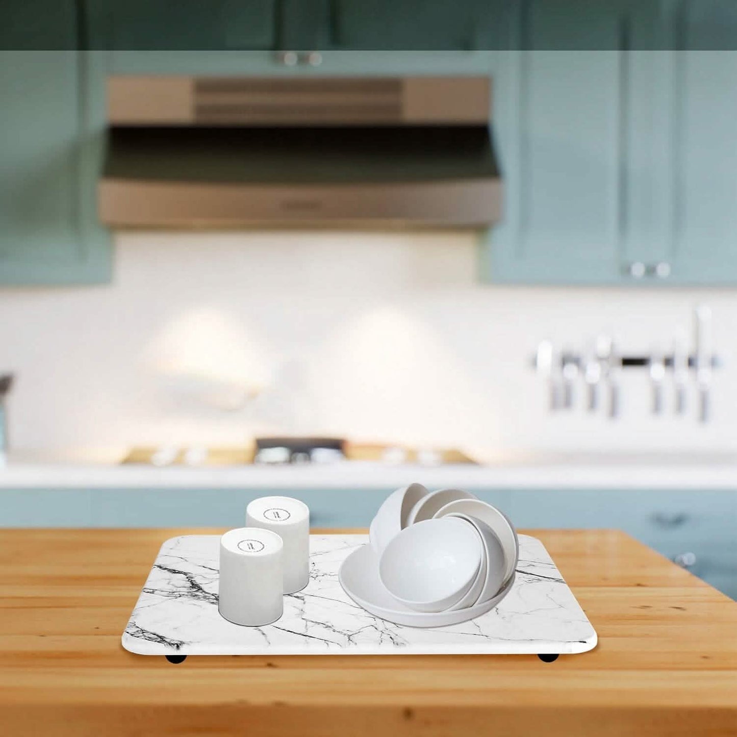 2-Pack: Stone Dish Drying Mat Silicone Diatomaceous Earth Mat DailySale