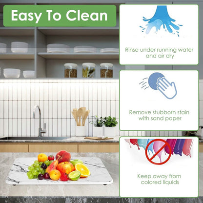 2-Pack: Stone Dish Drying Mat Silicone Diatomaceous Earth Mat DailySale