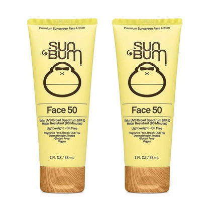 2-Pack: Sun Bum Original SPF 50 Sunscreen Face Lotion 3 oz DailySale