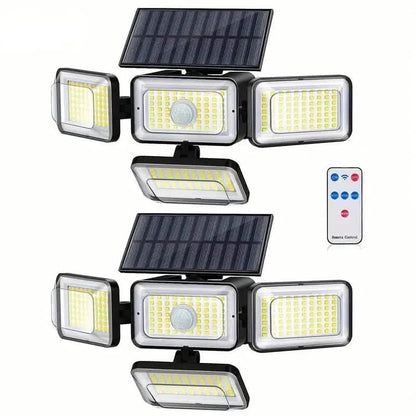2-Pack: Super Bright Solar Motion Sensor Outdoor Light with Remote DailySale