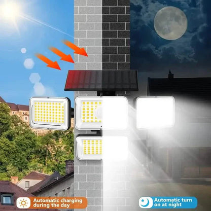 2-Pack: Super Bright Solar Motion Sensor Outdoor Light with Remote DailySale