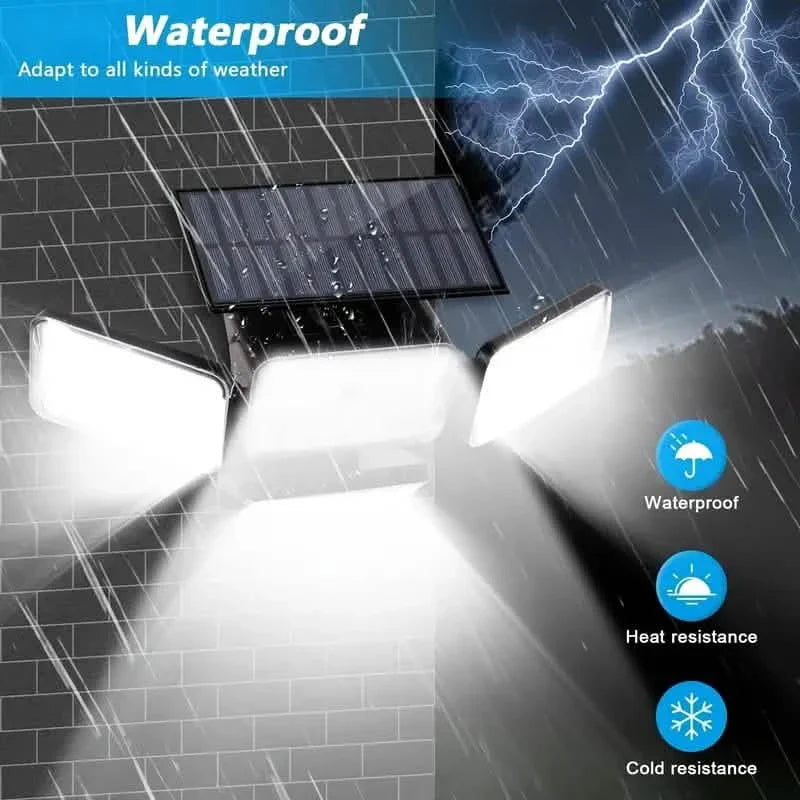 2-Pack: Super Bright Solar Motion Sensor Outdoor Light with Remote DailySale