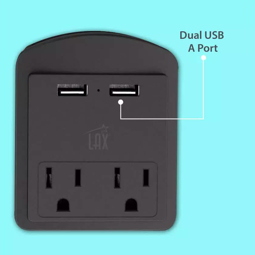 2-Pack: Surge Protector 2 Wall Outlets and 2 USB Ports DailySale