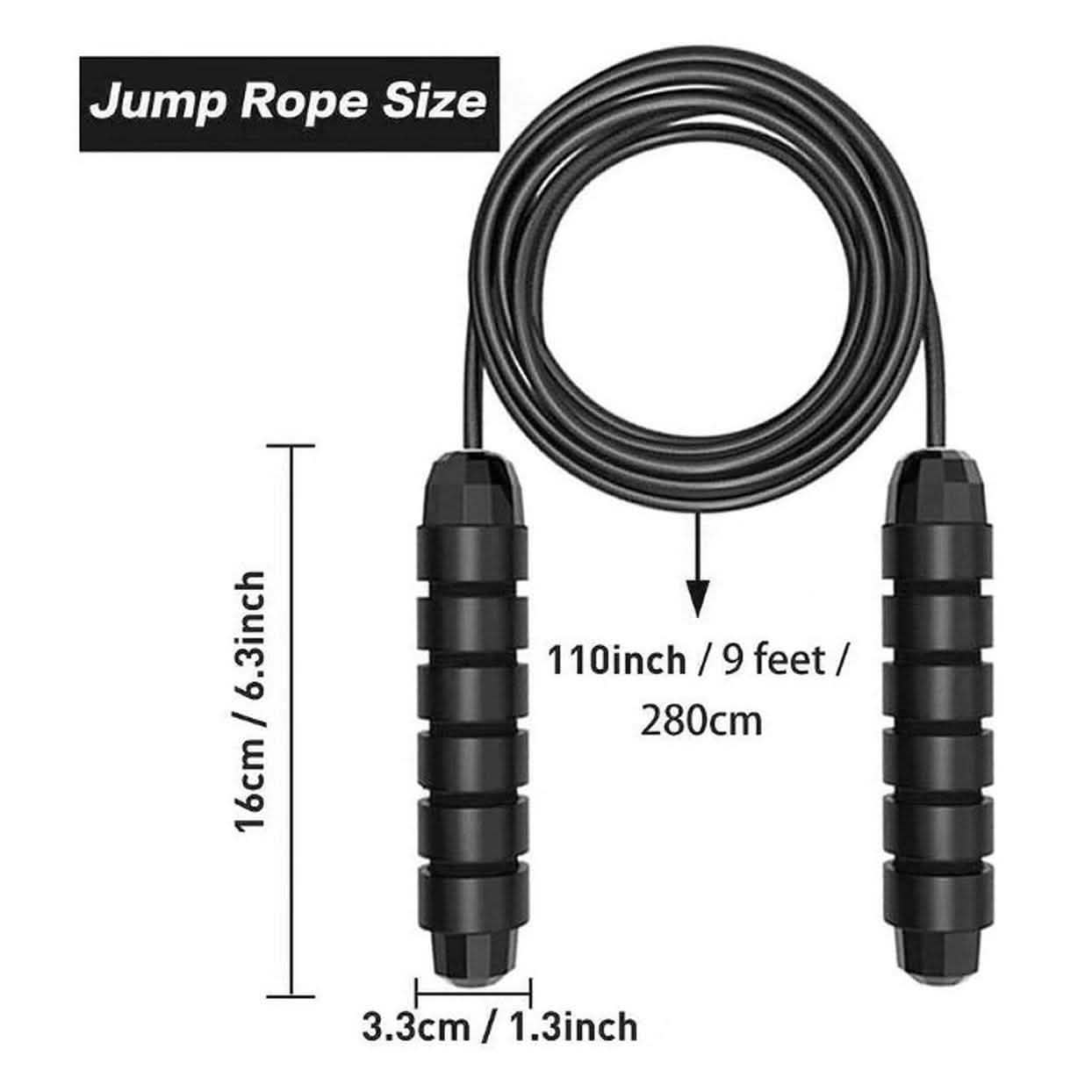 2-Pack: Tangle-Free Rapid Speed Cable 9-Foot Jump Rope DailySale