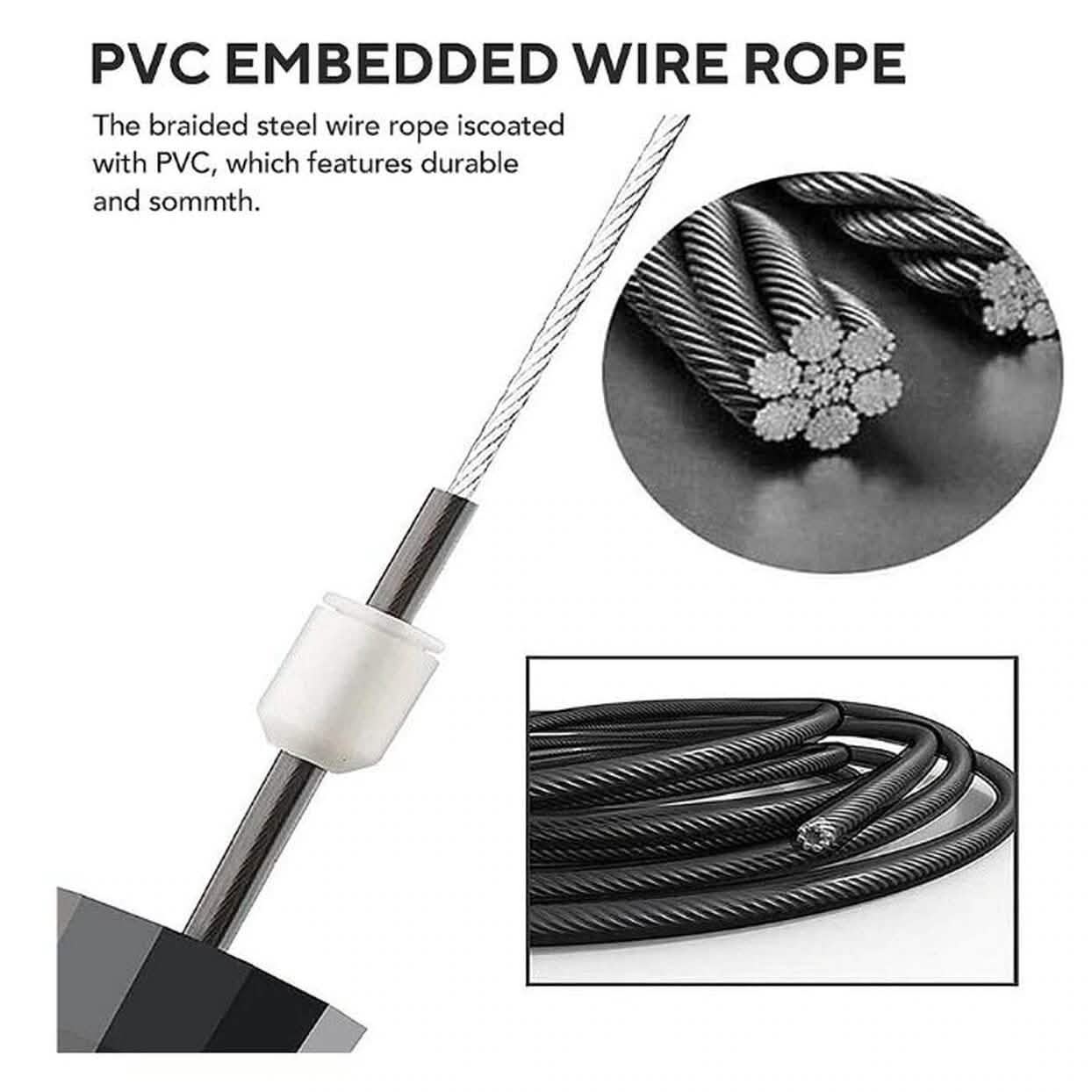 2-Pack: Tangle-Free Rapid Speed Cable 9-Foot Jump Rope DailySale