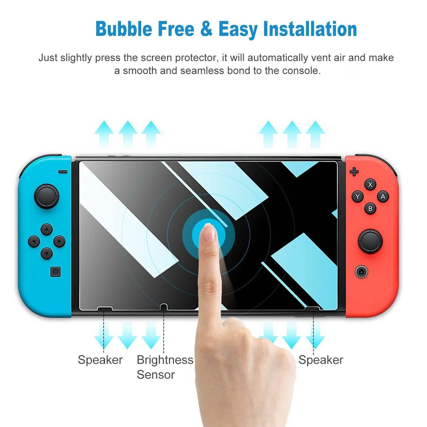 2-Pack: Tempered Glass Screen Protector for Nintendo Switch DailySale