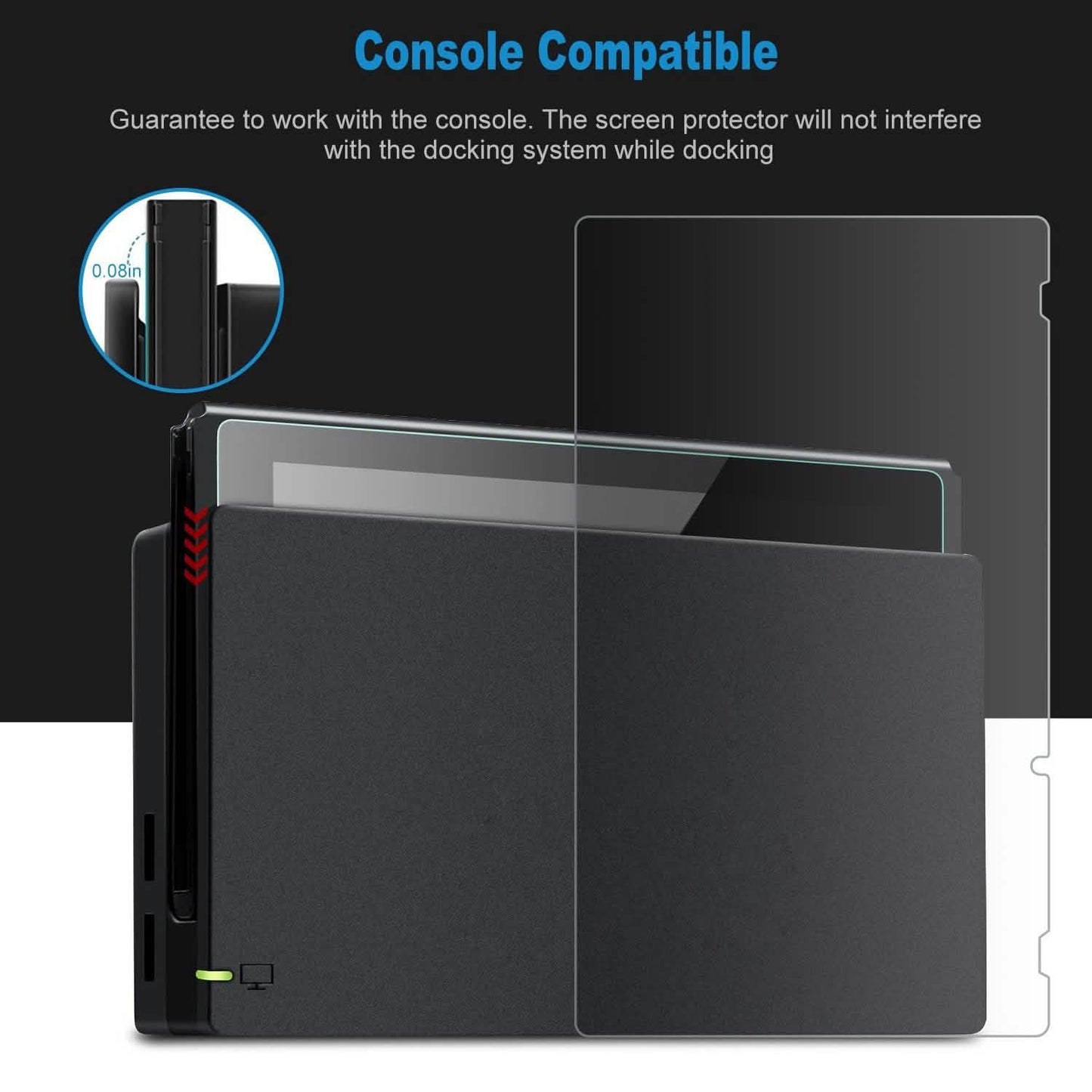 2-Pack: Tempered Glass Screen Protector for Nintendo Switch DailySale