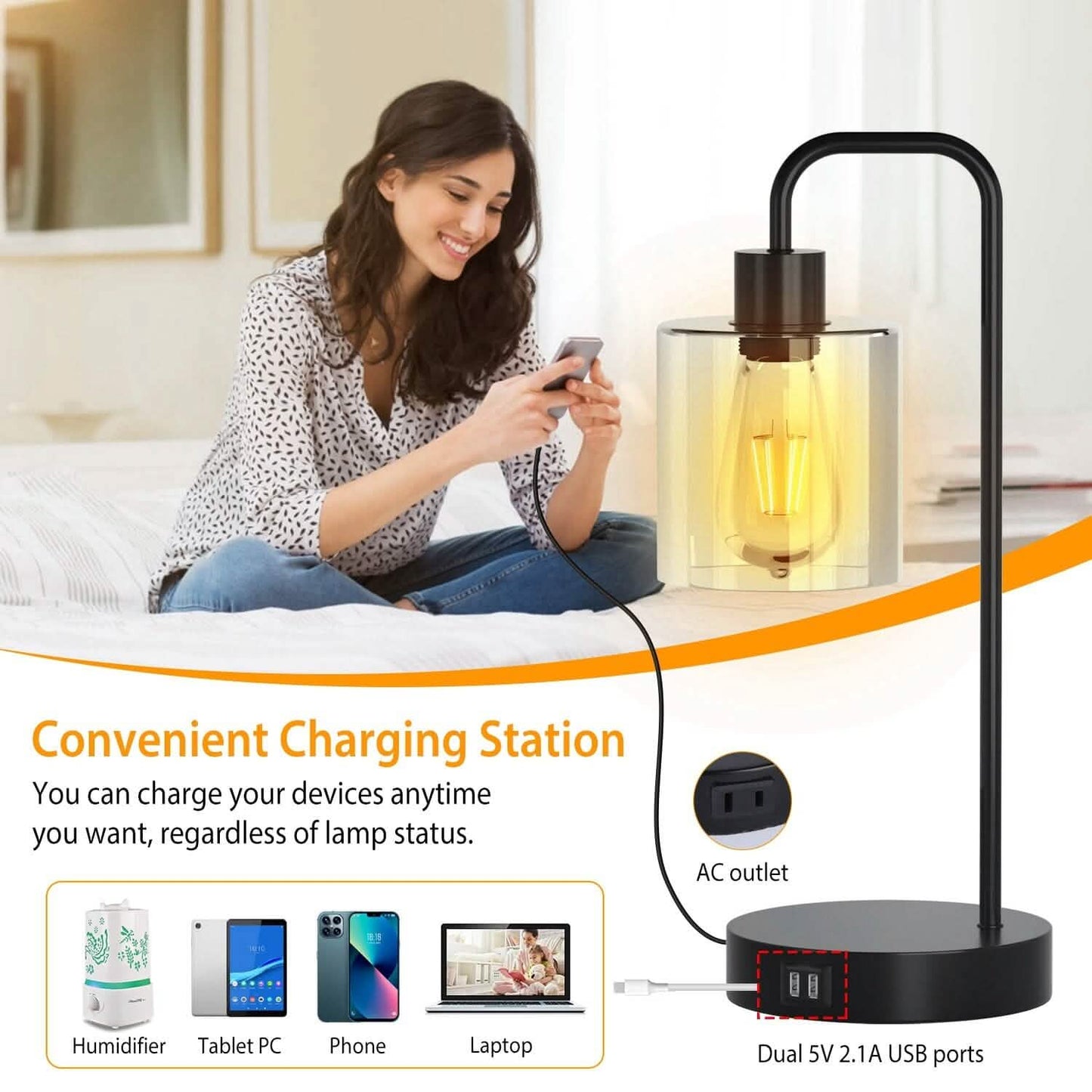 2-Pack: Touch Control Table Lamp DailySale