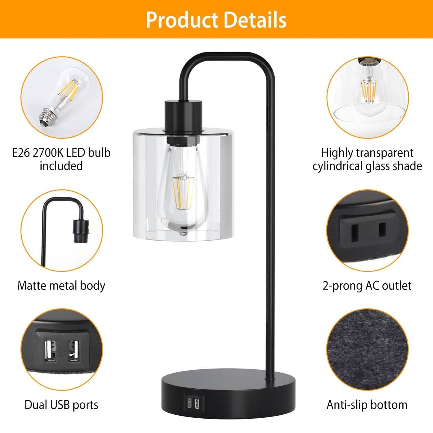 2-Pack: Touch Control Table Lamp DailySale