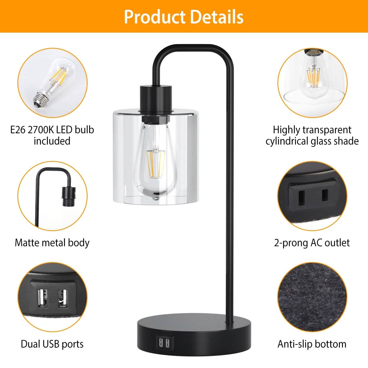 2-Pack: Touch Control Table Lamp DailySale