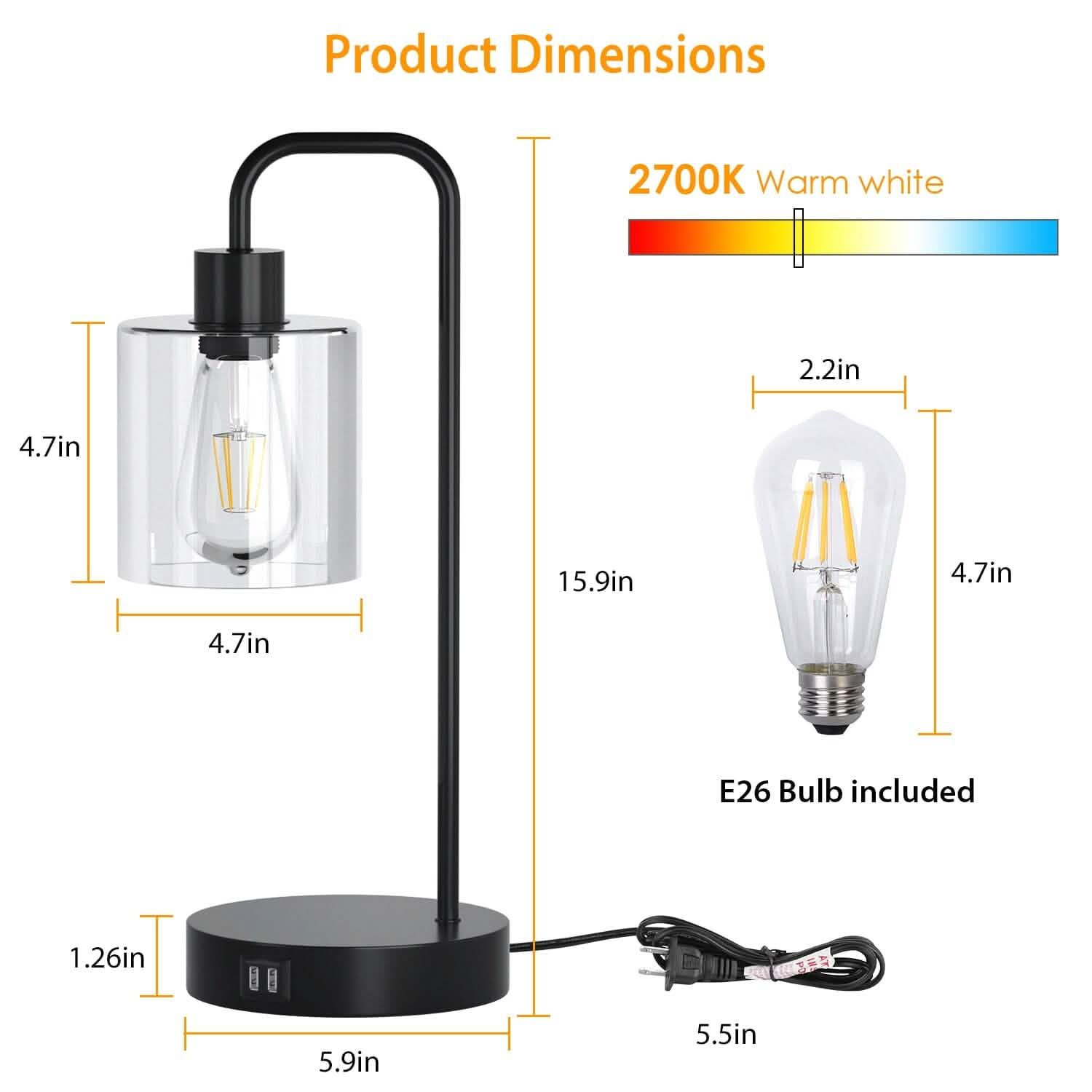 2-Pack: Touch Control Table Lamp DailySale