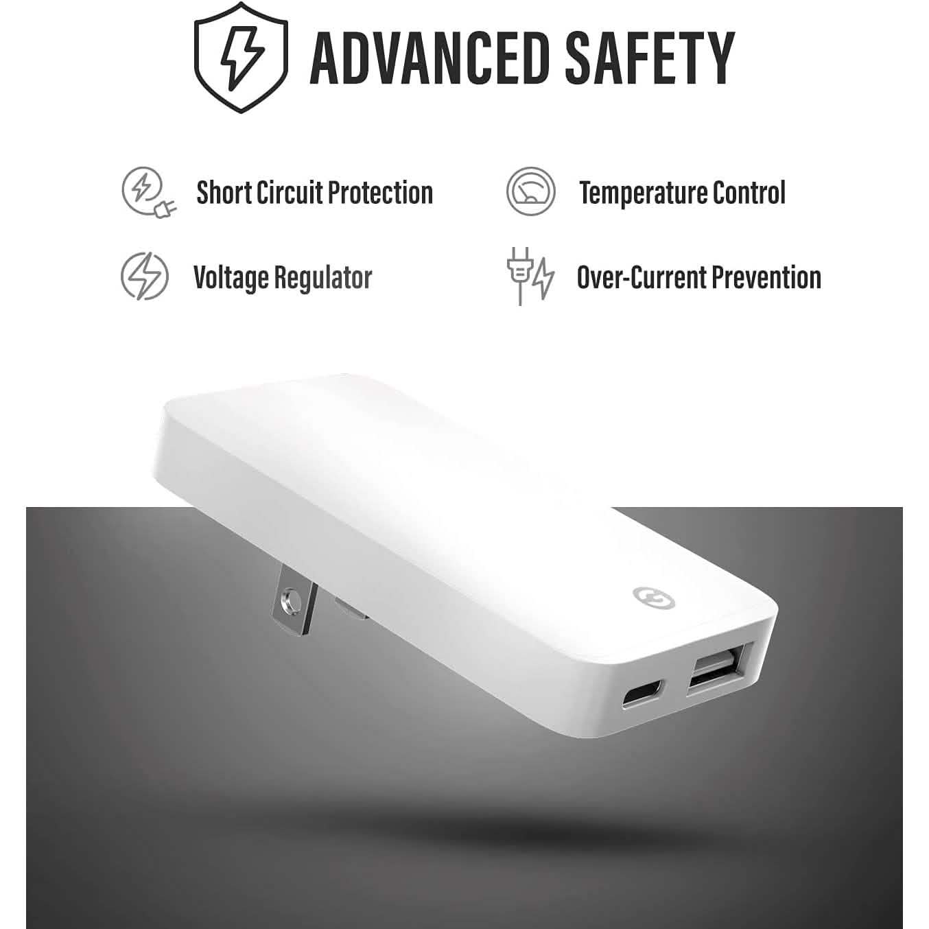 2-Pack: Type C Flat Slim Power Adapter DailySale