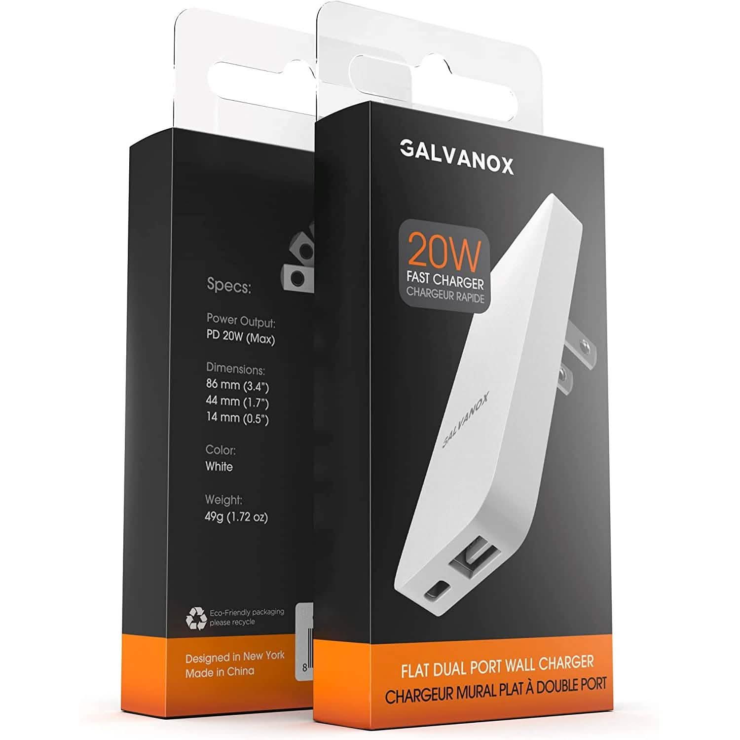 2-Pack: Type C Flat Slim Power Adapter DailySale