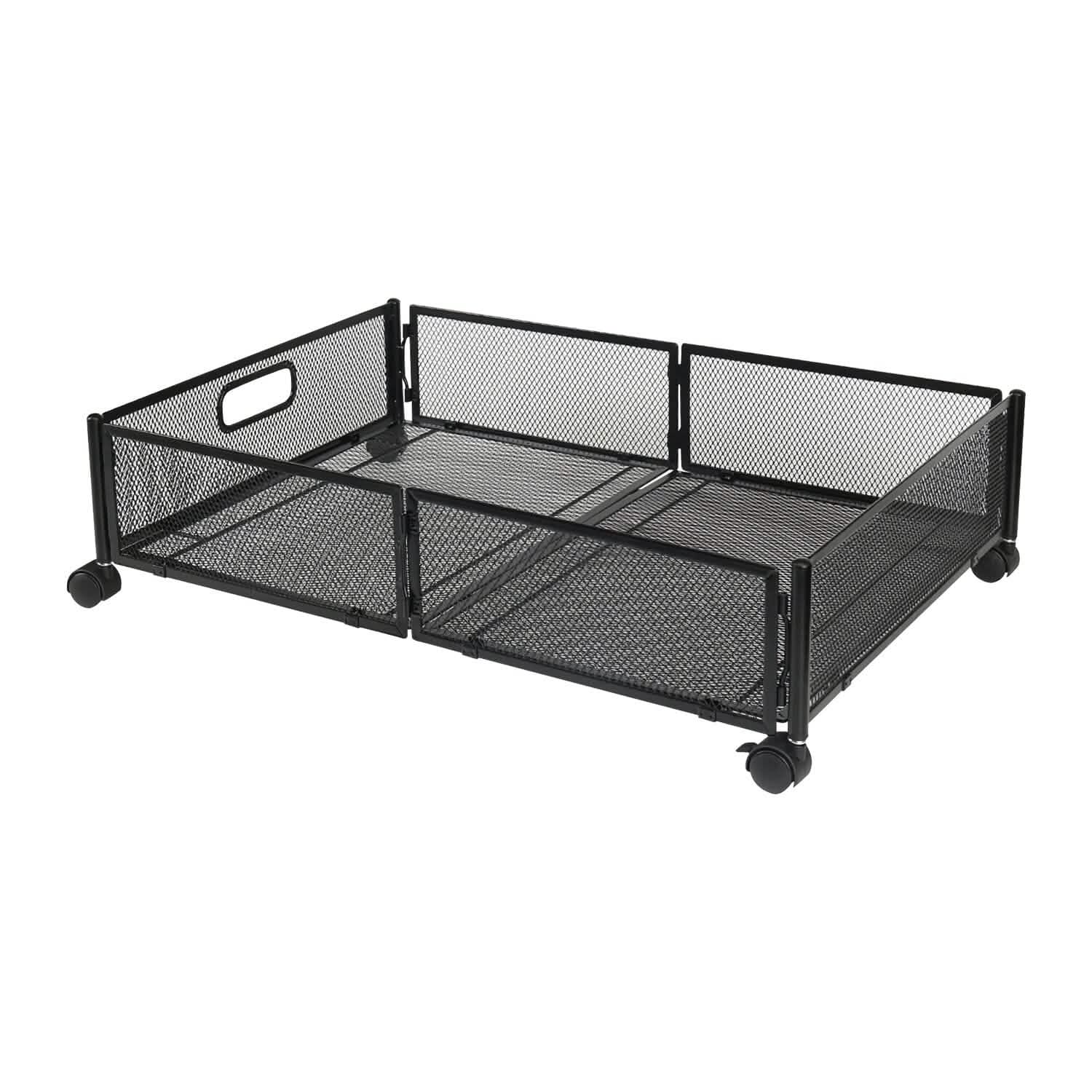 2-Pack: Under Bed Storage Container Foldable Rolling Storage Bin DailySale