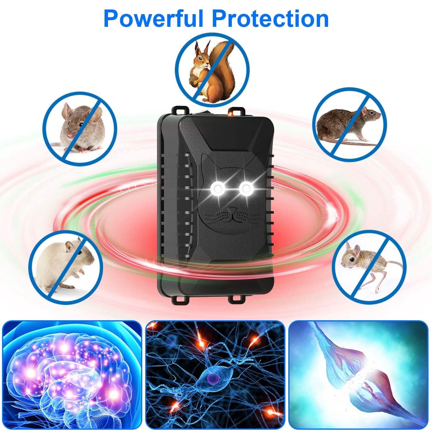 2-Pack: Under Hood Ultrasonic Repellent with 3 Power Supplies DailySale
