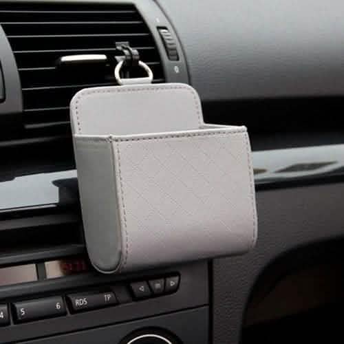 2-Pack: Universal Car Mobile Phone Bag PU Leather Car Auto Air Outlet Coin Bag Case DailySale