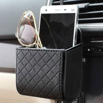 2-Pack: Universal Car Mobile Phone Bag PU Leather Car Auto Air Outlet Coin Bag Case DailySale