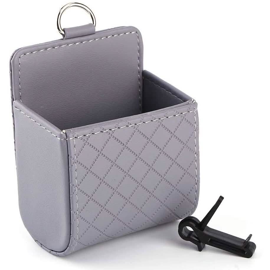 2-Pack: Universal Car Mobile Phone Bag PU Leather Car Auto Air Outlet Coin Bag Case DailySale
