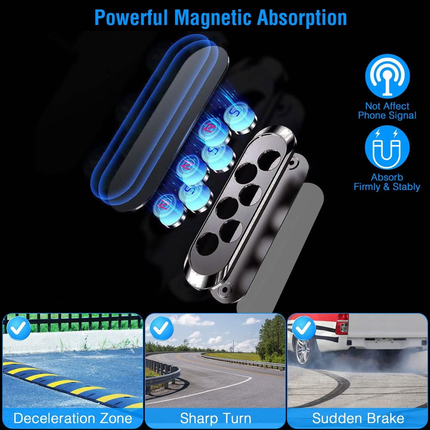 2-Pack: Universal Magnetic Car Mounts DailySale