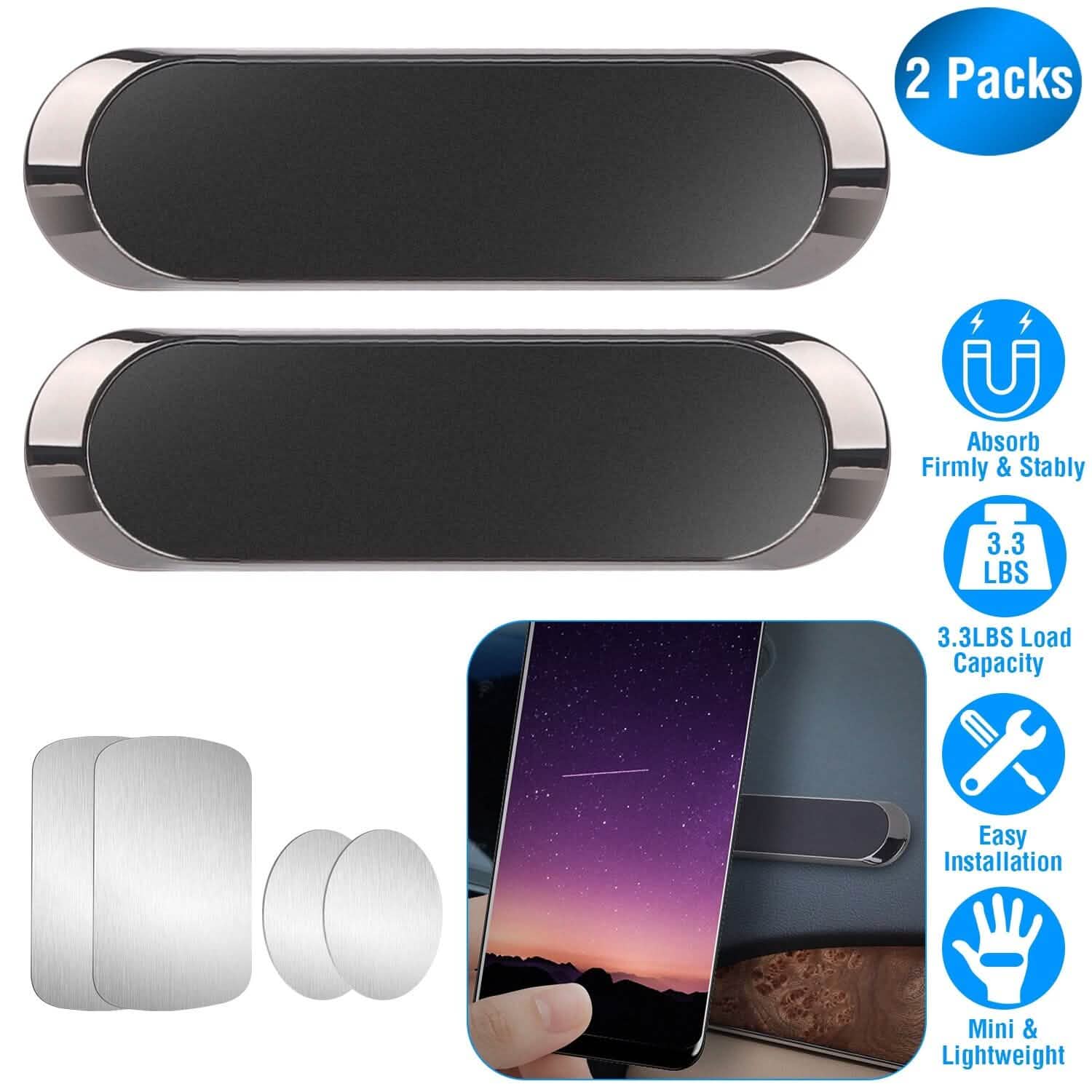 2-Pack: Universal Magnetic Car Mounts DailySale