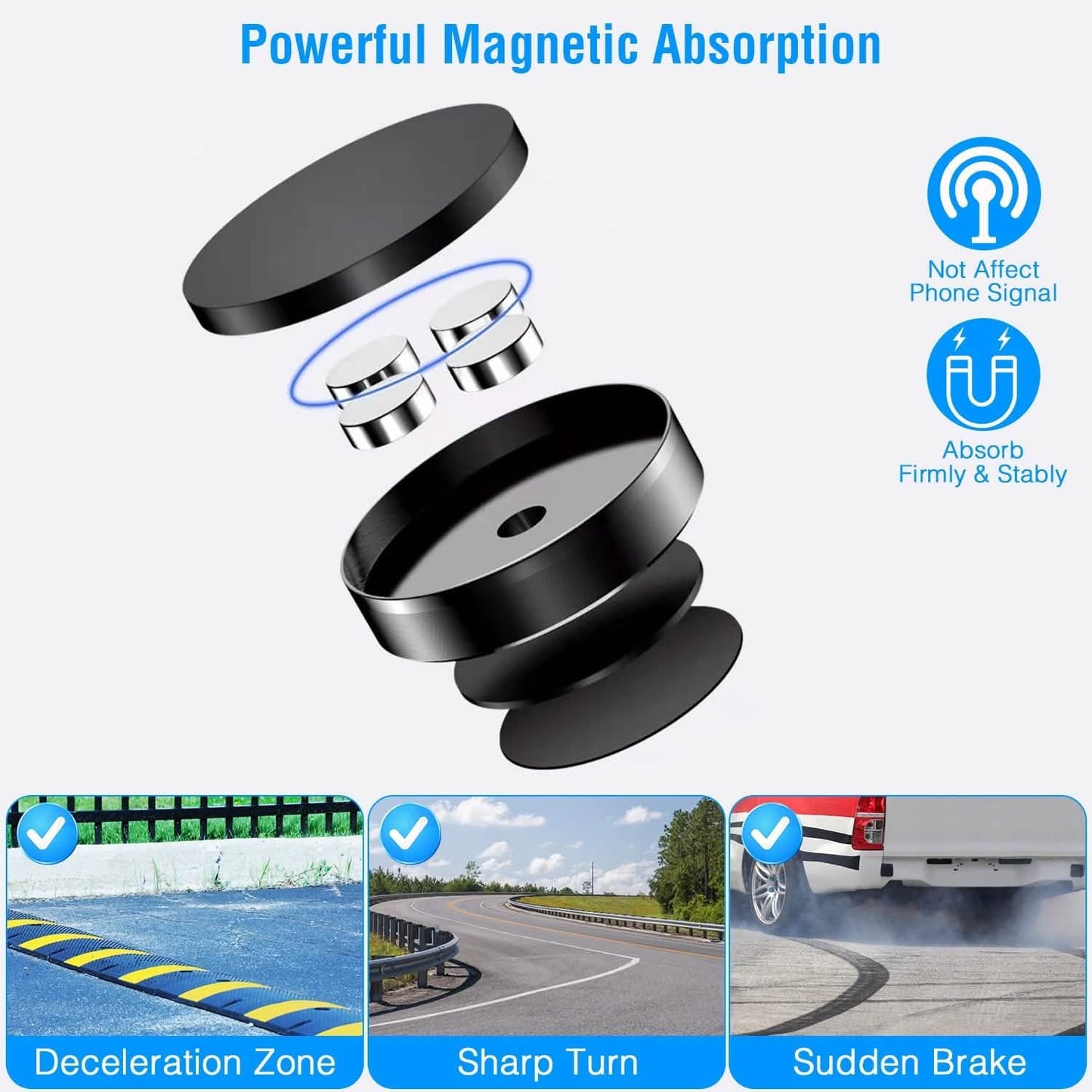 2-Pack: Universal Magnetic Car Mounts Dashboard DailySale