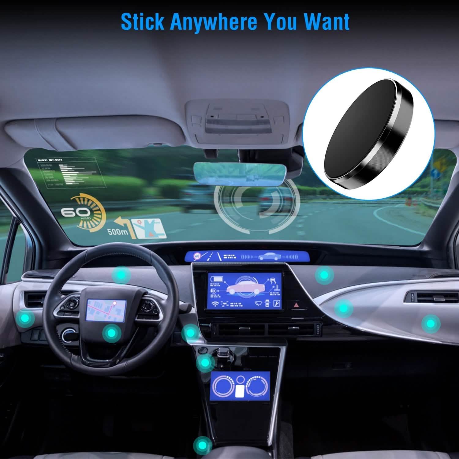 2-Pack: Universal Magnetic Car Mounts Dashboard DailySale