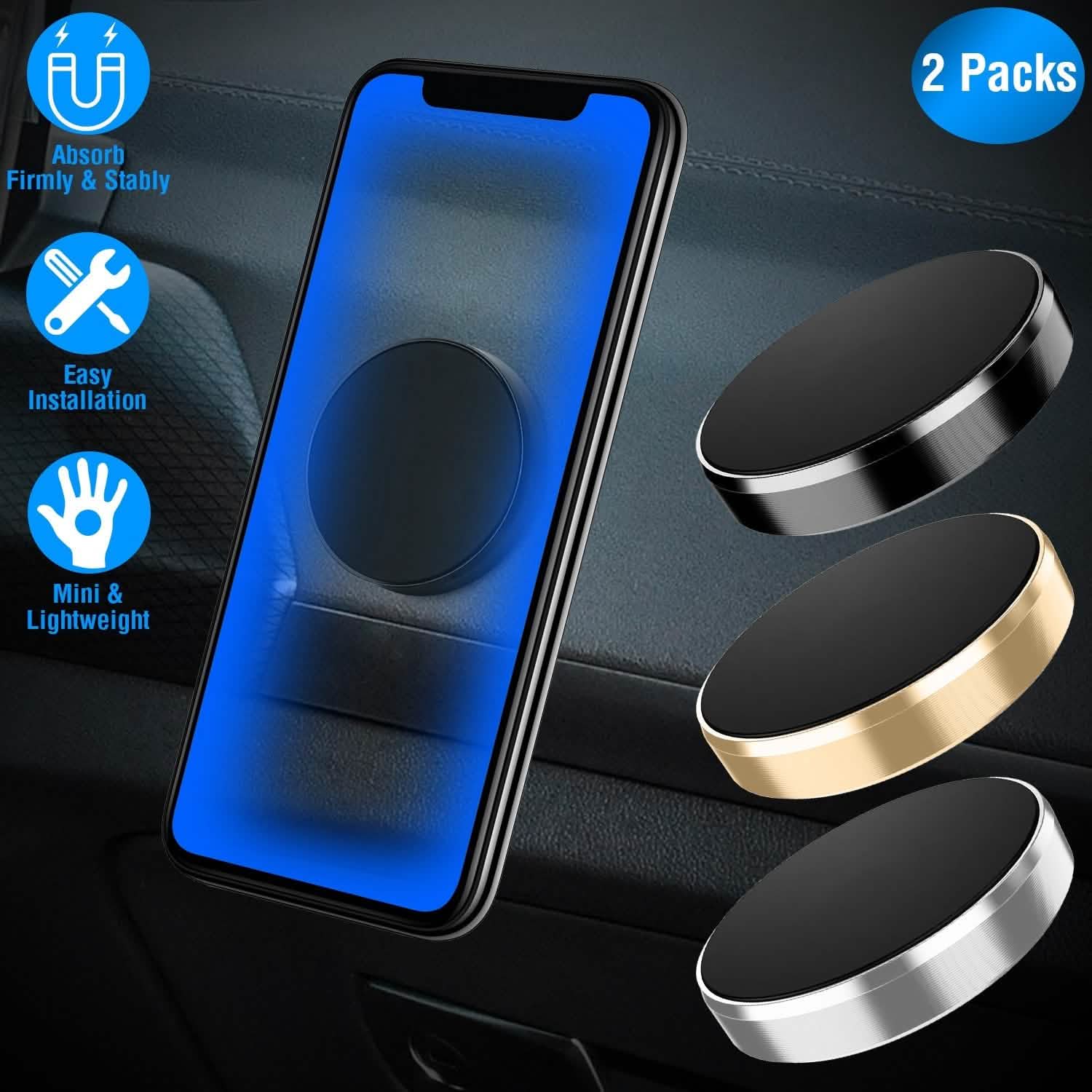 2-Pack: Universal Magnetic Car Mounts Dashboard DailySale