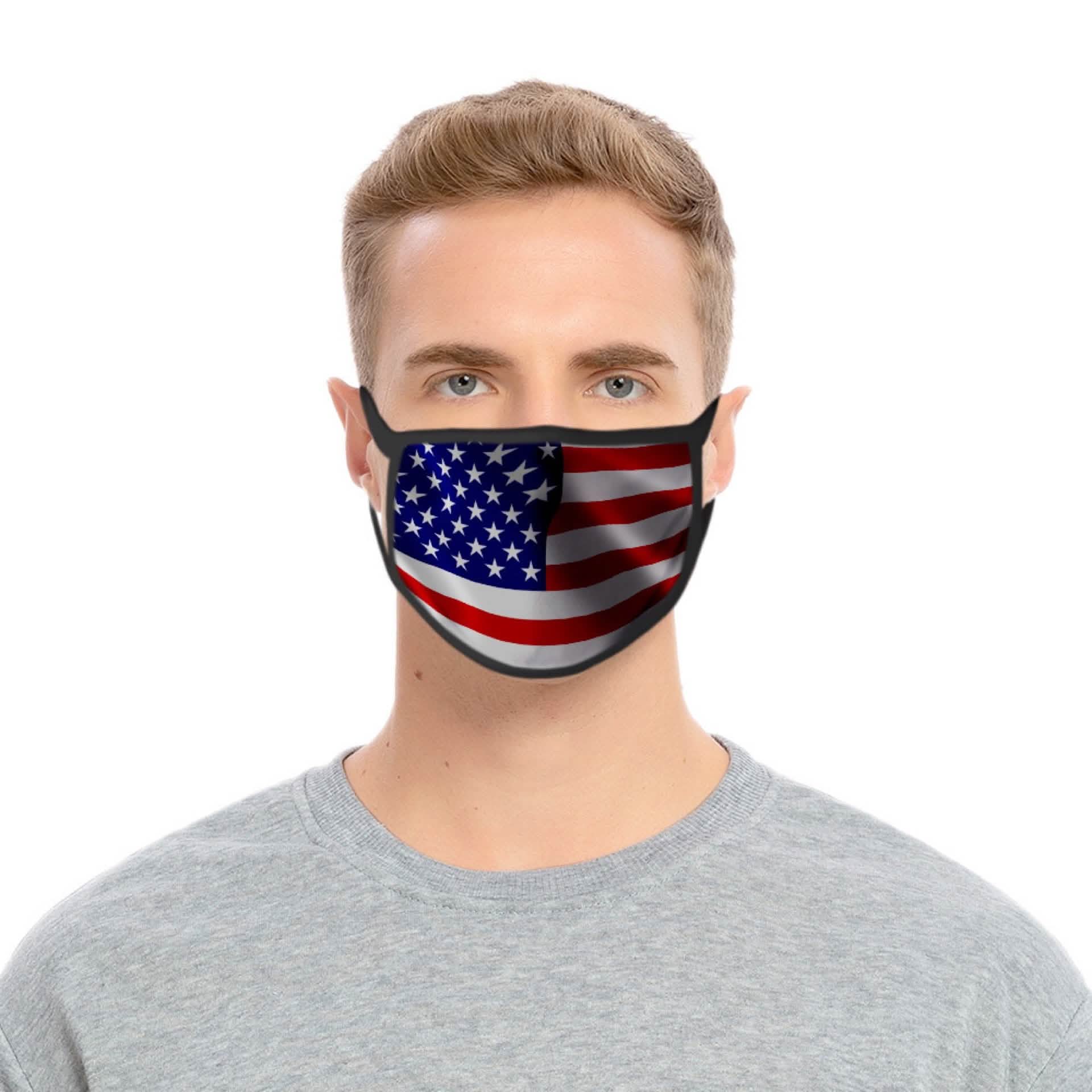 2-Pack: USA American Flag Reusable Washable Mask DailySale