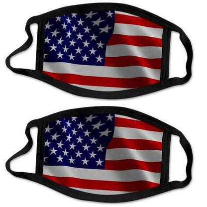 2-Pack: USA American Flag Reusable Washable Mask DailySale