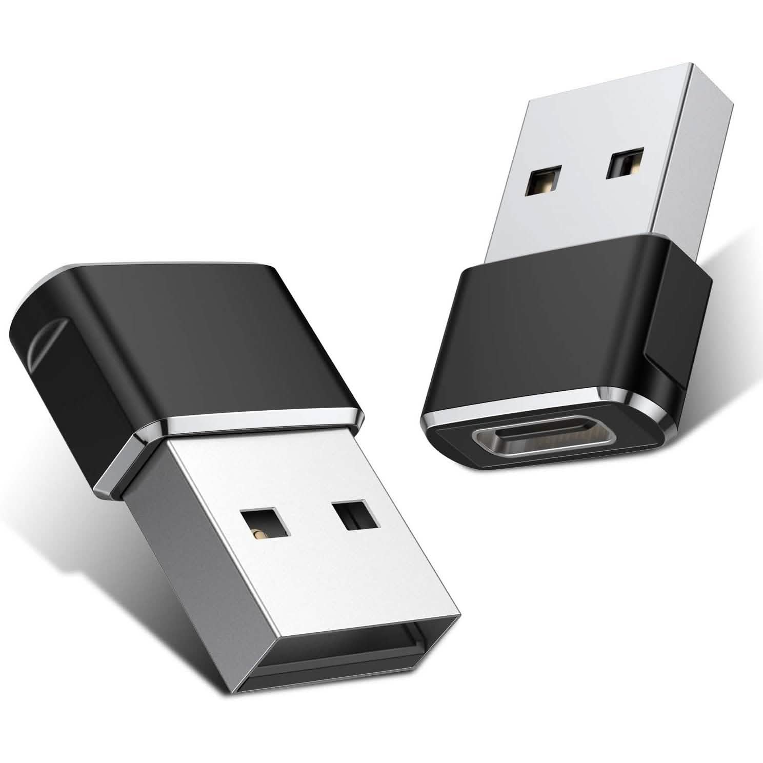 2-Pack: USB C Female to USB Male Adapter DailySale