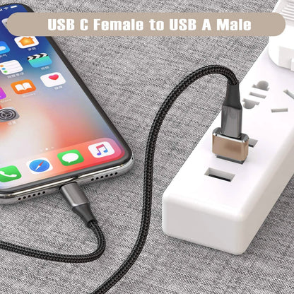 2-Pack: USB C Female to USB Male Adapter DailySale
