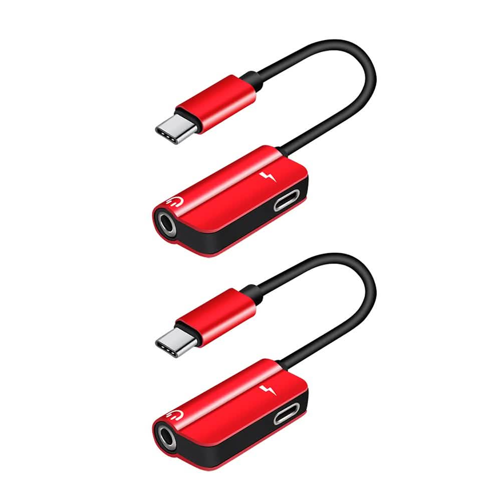 2-Pack: USB-C to 3.5mm Audio Plug Adapter DailySale