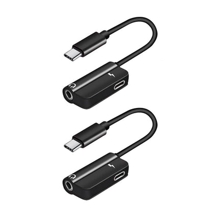 2-Pack: USB-C to 3.5mm Audio Plug Adapter DailySale