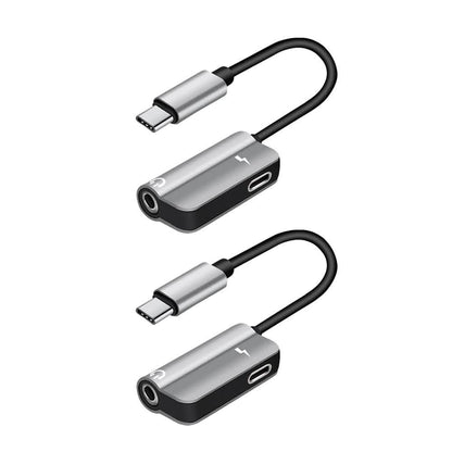2-Pack: USB-C to 3.5mm Audio Plug Adapter DailySale