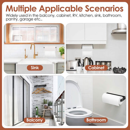 2-Pack: Wall Mounted Paper Towel Holder Under Cabinet DailySale