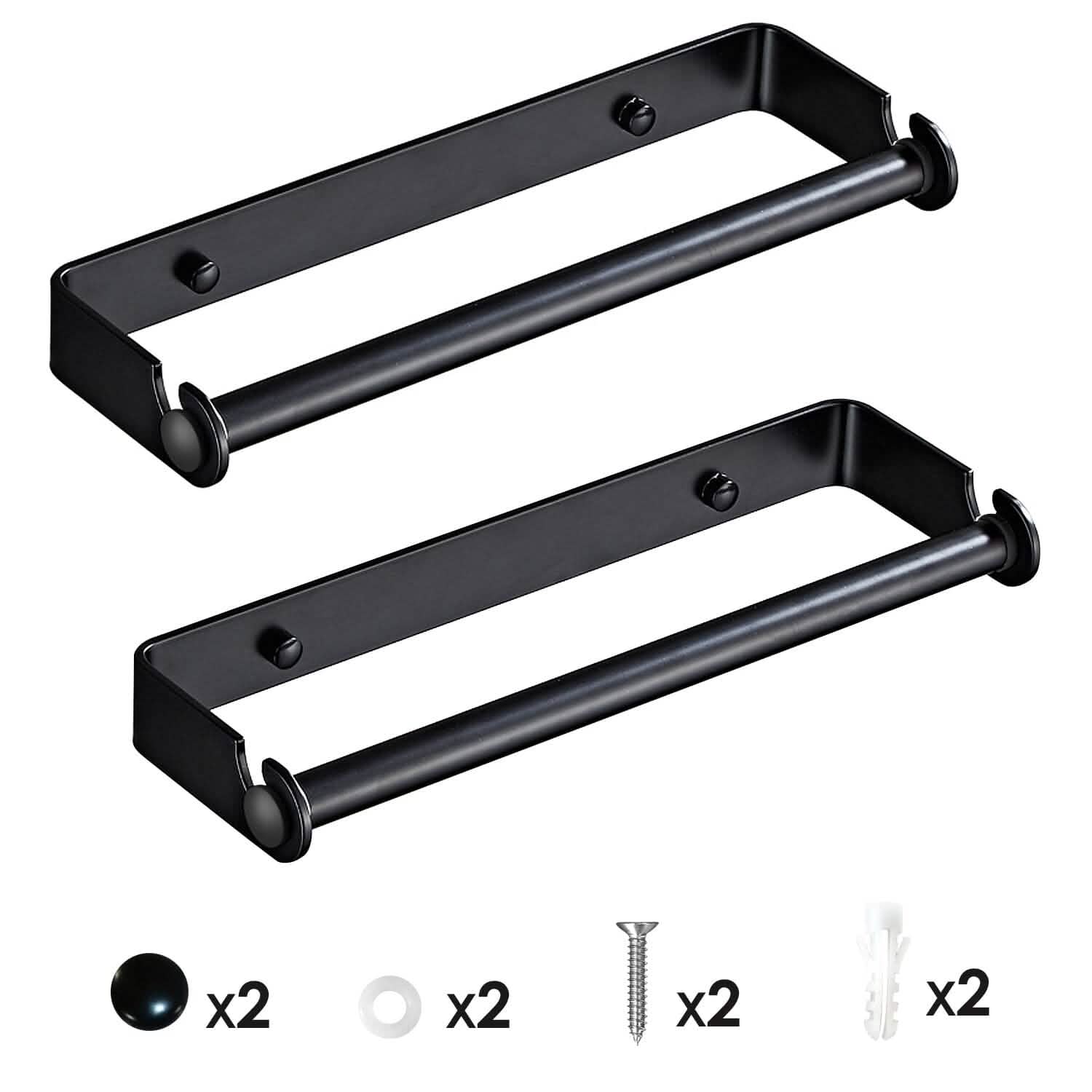2-Pack: Wall Mounted Paper Towel Holder Under Cabinet DailySale