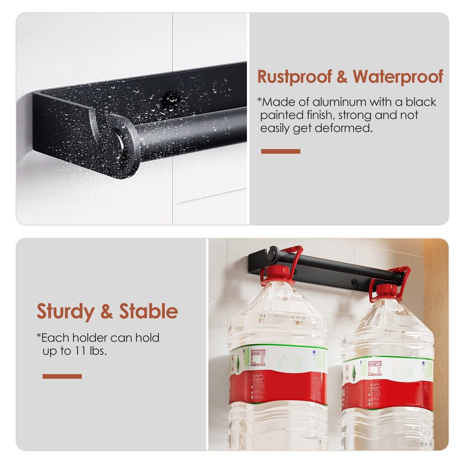 2-Pack: Wall Mounted Paper Towel Holder Under Cabinet DailySale